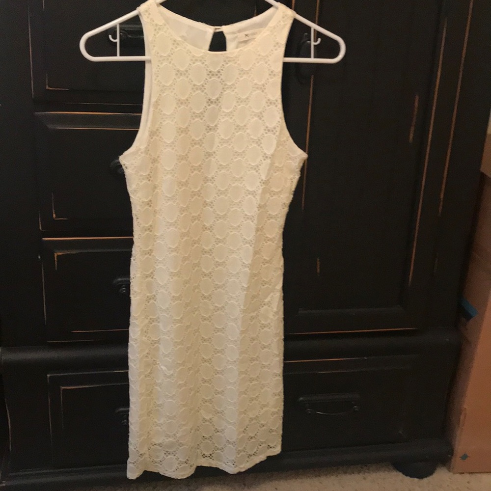 Cute short cream dress
